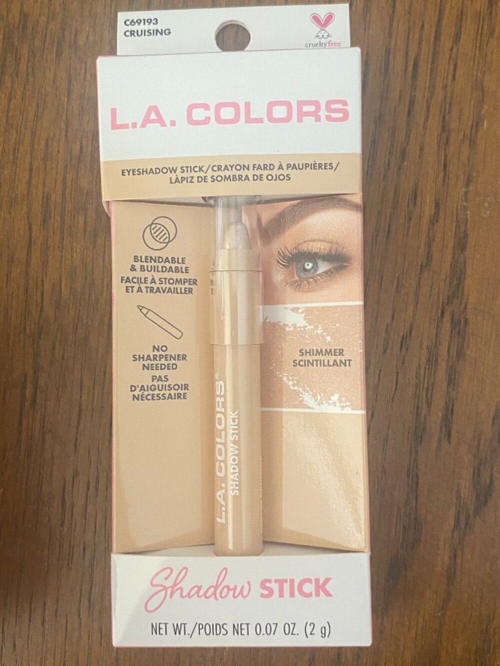 5/$10 L.A. Colors Shimmer Shadow Stick *CRUISING*